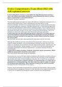 Evolve Comprehensive Exam &lpar;Hesi&rpar; 2022 with well explained answers