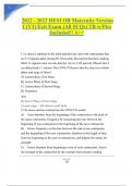 2022 - 2023 HESI OB Maternity Version  1 (V1) Exit Exam (All 55 Qs) TB w/Pics  Included!! A++
