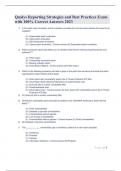 Qualys Reporting Strategies and Best Practices Exam with 100&percnt; Correct Answers 2023