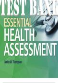 TEST BANK for Essential Health Assessment 1st Edition by Janice Thompson ISBN 9780803669871. (All Chapters 1-24)