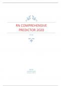 RN COMPREHENSIVE PREDICTOR 2020 Questions and Answers