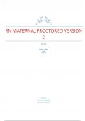 RN MATERNAL PROCTORED  VERSION 2 Questions and Answers Graded A