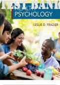 TEST BANK for Health Psychology 2nd Edition by Leslie D. Frazier ISBN 9781319250317. (All 14 Chapters)