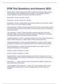 EFM Test Questions and Answers 2023