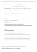 NUR 163 Week 7 Pre-Class Assignments Pre-Class Assignments Student Worksheets