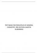 TEST BANK FOR PRINCIPLES OF GENERAL CHEMISTRY, 3RD EDITION: MARTIN SILBERBERG