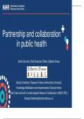Lecture note for Leadership and Collaborative Working in Public Health and Healthcare