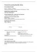 Accounting and Finance Level 5 University of Surrey Notes