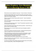 Relias Prophecy- Core Mandatory Part II &lpar;Nursing&rpar; Exam &commat; 2023