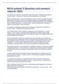 RICA subtest 2 Question and answers rated A&plus; 2023