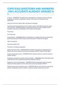 COPD EAQ QUESTIONS AND ANSWERS &comma;100&percnt; ACCURATE ALREADY GRADED A