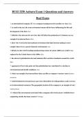BUSI 3250 Auburn Exam 1 Questions and Answers Real Exam