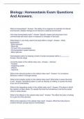 Biology&colon; Homeostasis Exam Questions And Answers&period;