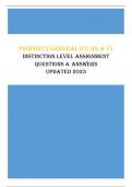 Prophecy general ICU RN A V1 Distinction Level Assignment - Questions & Answers &lpar;SCORED 97&percnt;&rpar; updated 2023