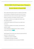 TICO CORE EXAM Supervisor&sol; Manager &ndash; Review Rated A Passed 2023