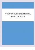 VSIM OF NURSING MENTAL HEALTH DOCUMENTATION 2023