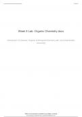 Week 5 Lab- Organic Chemistry