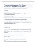 Transcranial doppler-Rvt Exam Questions And Answers 2023