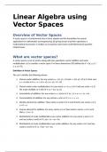 Vector Spaces in Linear Algebra