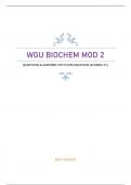 WGU BIOCHEM MODULE 2 - QUESTIONS & ANSWERS WITH EXPLANATIONS &lpar;SCORED A&plus;&rpar; BEST VERSION 2023