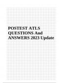 POSTEST ATLS QUESTIONS And ANSWERS