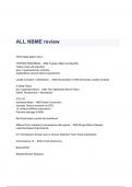 ALL NBME review Questions & Answers 2023 ( A+ GRADED 100% VERIFIED)