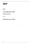 ocr A Level Further Mathematics B MEI (Y435-01) Mark Scheme June2022