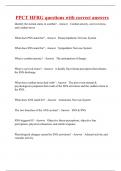 PPCT HFRG questions with correct answers