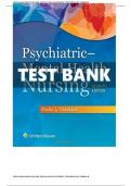TEST BANK FOR PSYCHIATRIC MENTAL HEALTH NURSING 7TH EDITION BY VIDEBECK