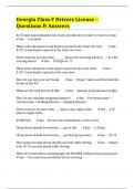 Georgia Class F Drivers License &ndash; Questions & Answers