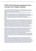 TOEFL IBT 66 Question Speaking Practice Concepts with Complete Solutions&period; 