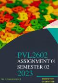 PVL2602 ASSIGNMENT 01 SEMESTER 02 - 2023