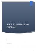 NCLEX RN ACTUAL EXAM TEST BANK