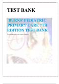 Burns Pediatric Primary Care 7th Edition Test Bank .All chapters