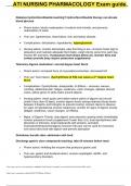 Keiser University ATI NURSING PHARMACOLOGY Exam guide&period;