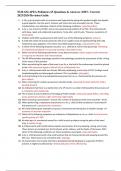 NUR 634 APEA Pediatrics 65 Questions & Answers (100% Correct) 2023/2024 Revision Guide