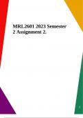 MRL2601 2023 Semester 2 Assignment 2.
