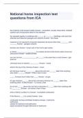 National home inspection test questions from ICA