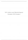 Nr511 midterm review differential diagnosis Compilation 100% Complete
