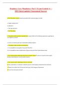 Prophecy Core Mandatory Part 1 Exam Graded A&plus; 2023 &lpar;latest update&rpar; Guaranteed Success