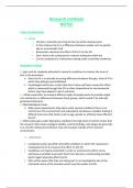 Research Methods Alevel AQA notes
