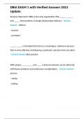 DBIA EXAM 1 with Verified Answers 2023 Update&period;