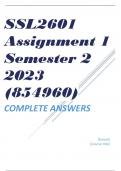SSL2601 Assignment 1 Semester 2 2023 &lpar;854960&rpar;