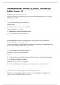 UNDERSTANDING MEDICAL-SURGICAL NURSING 5th Edition Chapter 50 A&plus; Guaranteed