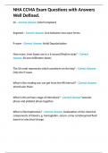 NHA CCMA Exam Questions with Answers Well Defined&period;