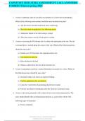 CAPSTONE MED SURG ASSESSMENT 1 ALL ANSWERS  CORRECT &Tab;&semi;latest spring 2023 