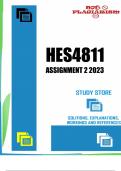 HES4811 Assignment 2 2023