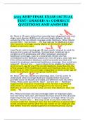 2023 AHIP FINAL EXAM &lpar;ACTUAL TEST&rpar; GRADED A&plus; CORRECT QUESTIONS AND ANSWERS