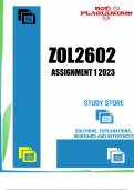 ZOL2602 Assignment 1 Semester 2 2023