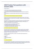 CEN Practice Test questions with answers 2023